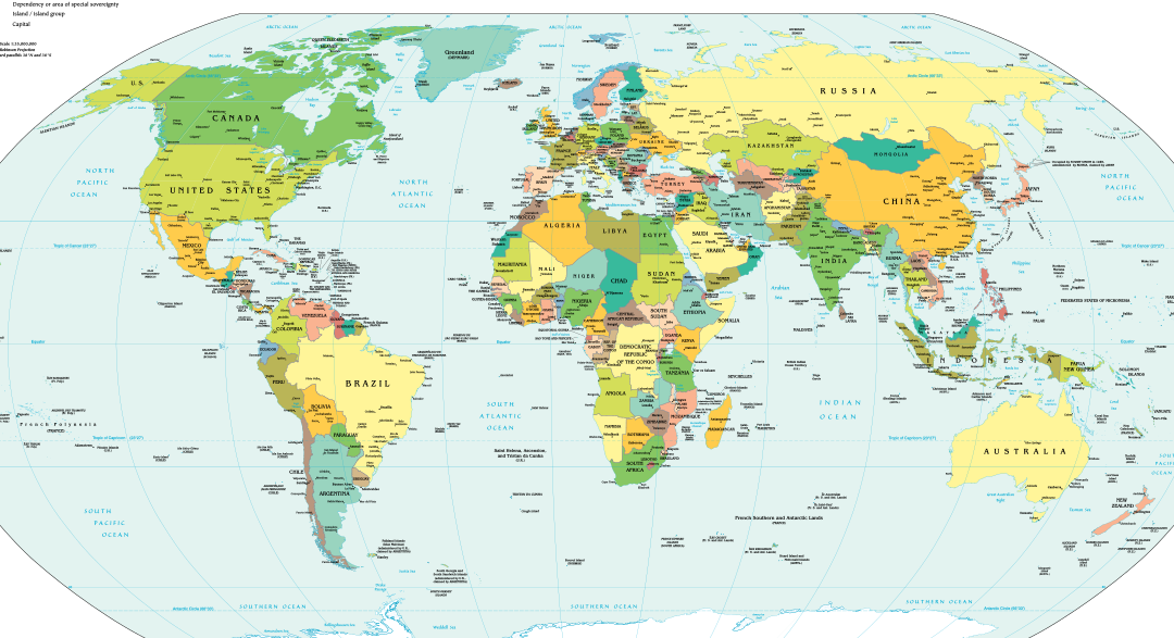mapa geopolitico actualizado